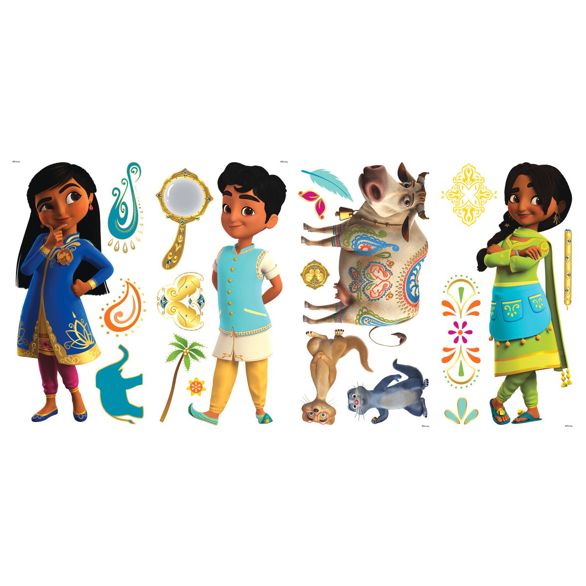 Mira: Royal Detective Wall Decals, by York Wall, 1'4.8" length x 9" width x 1.45" depth