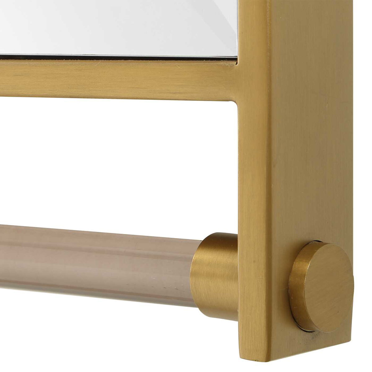 Ripoll Antique Brass Mirror, by Uttermost, 31.25" width x 45.75" height x 1.62" depth View 5