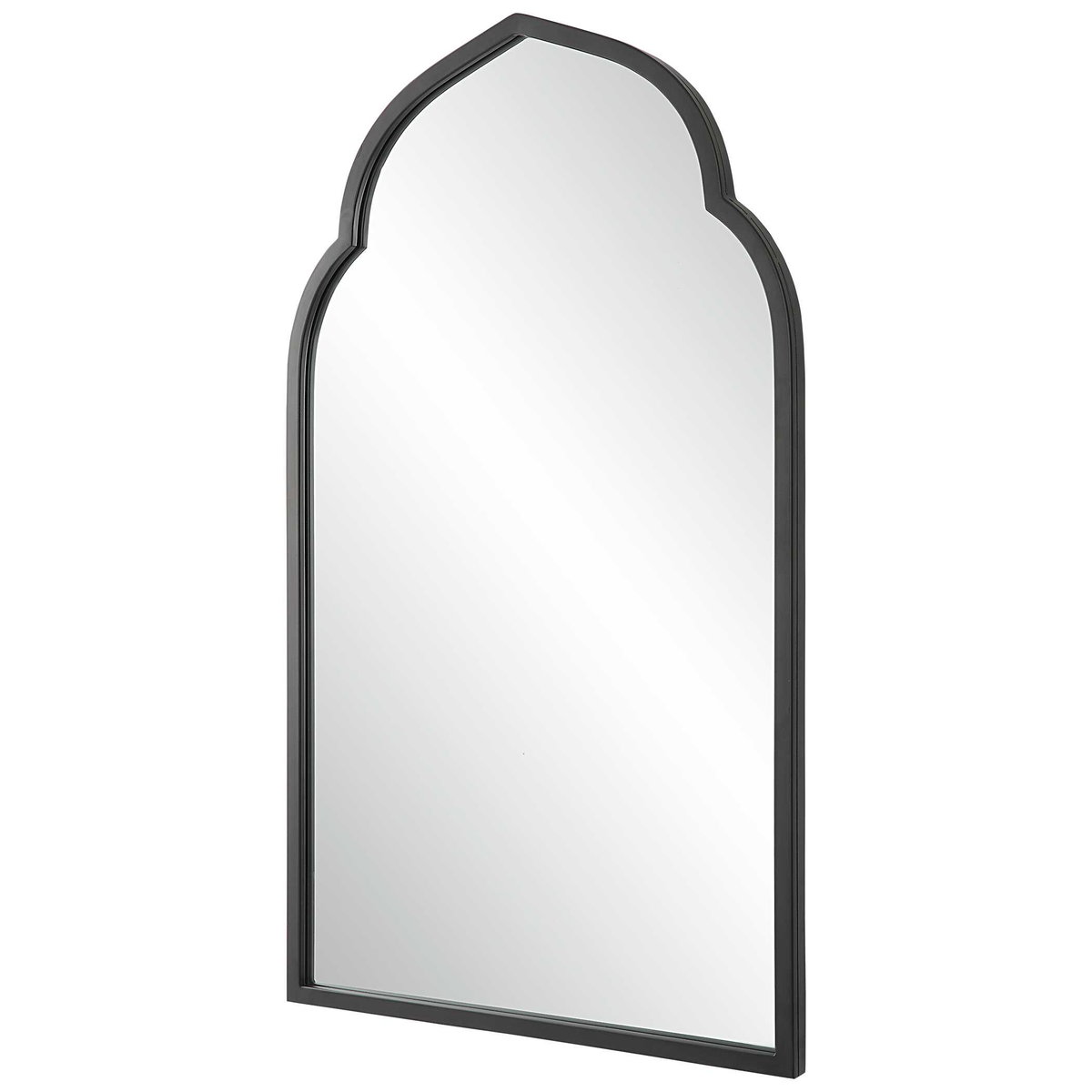 Kenitra Black Arch Mirror, by Uttermost, 24" width x 40" height x 1.25" depth View 5