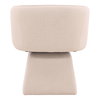 Jonie Swivel Chair Cream, Dining Chair by Dovetail, 25.25" width x 29.25" height x 23" depth thumbnail 4