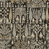 Persian Ikat Black Peel & Stick Wallpaper, by York Wall, 18' length x 1'8.5" width x 0.02" depth thumbnail