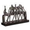 Camaraderie Aged Silver Figurine thumbnail 0
