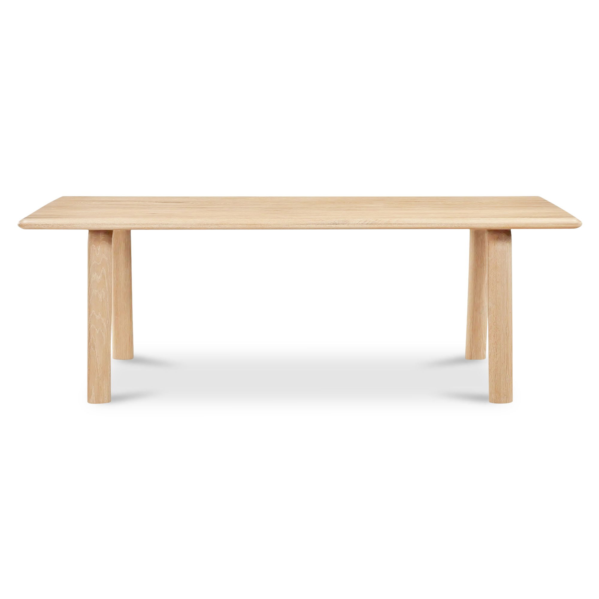 Malibu Dining Table White Oak, by Moe's Home, 88" width x 30" height x 38" depth View 1