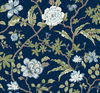 Courtyard Botanical Navy Wallpaper thumbnail 0