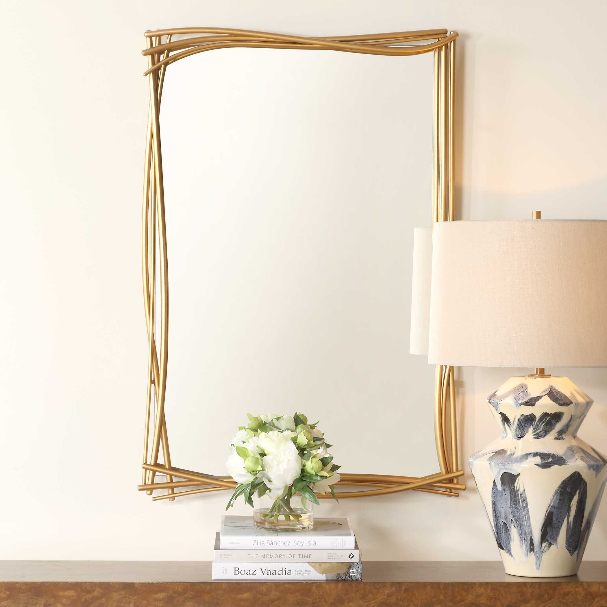 Curved Branches Gold Mirror, by Uttermost, 26.5" width x 39" height x 2.37" depth View 2