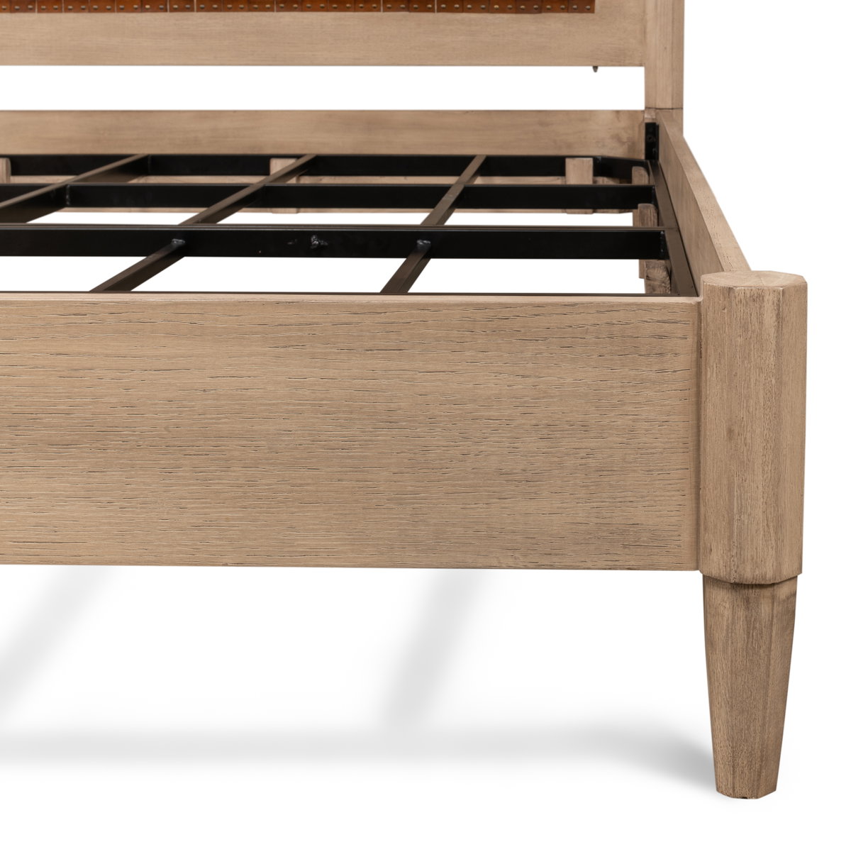 Marcus King Bed, by Sarreid, 7'3" length x 6'11" width x 6' height View 12