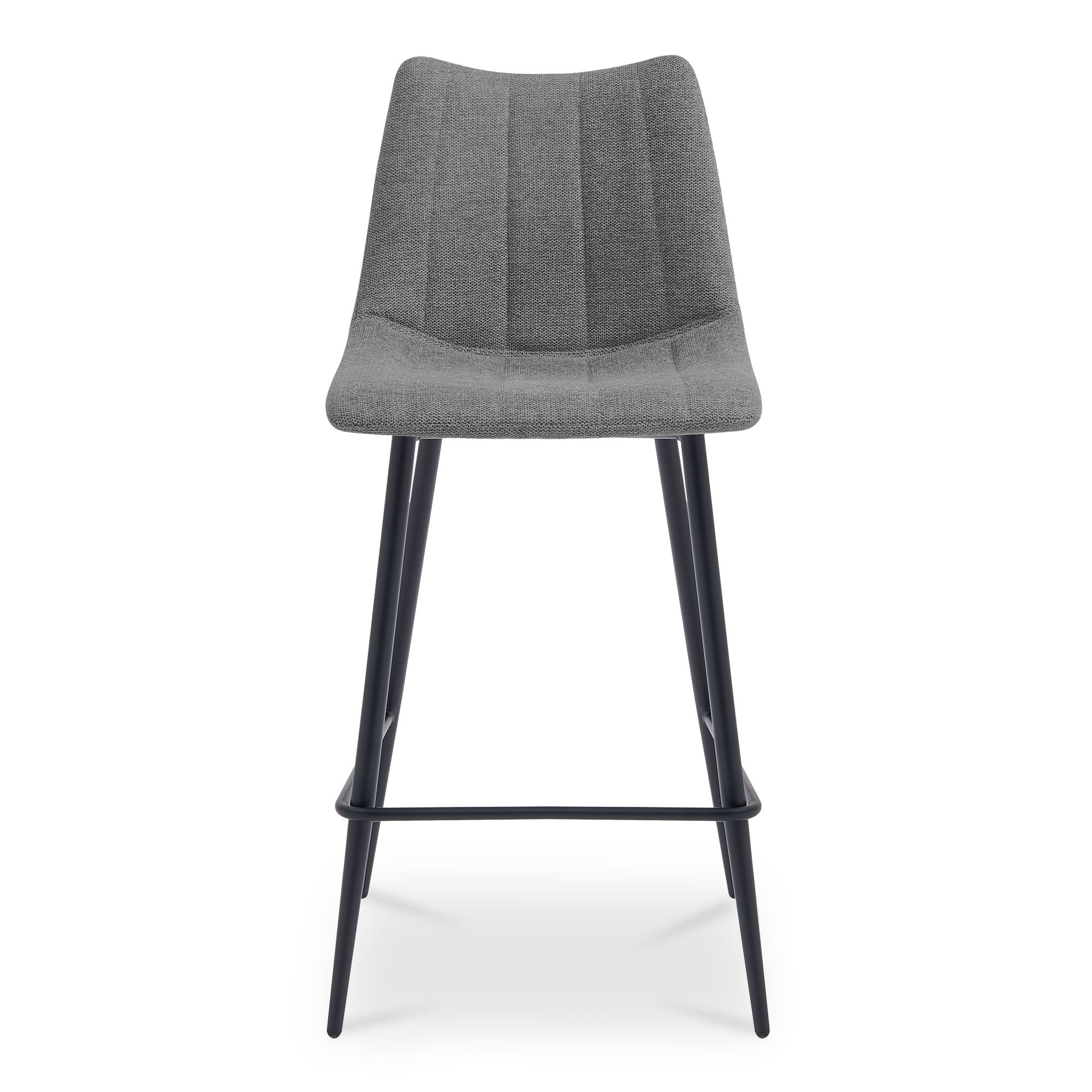Alibi Bar Stool Dark Grey-set Of Two, Counter & Bar Stool by Moe's Home, 17.7" width x 40.9" height x 20" depth View 4