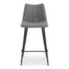 Alibi Bar Stool Dark Grey-set Of Two, Counter & Bar Stool by Moe's Home, 17.7" width x 40.9" height x 20" depth thumbnail 4