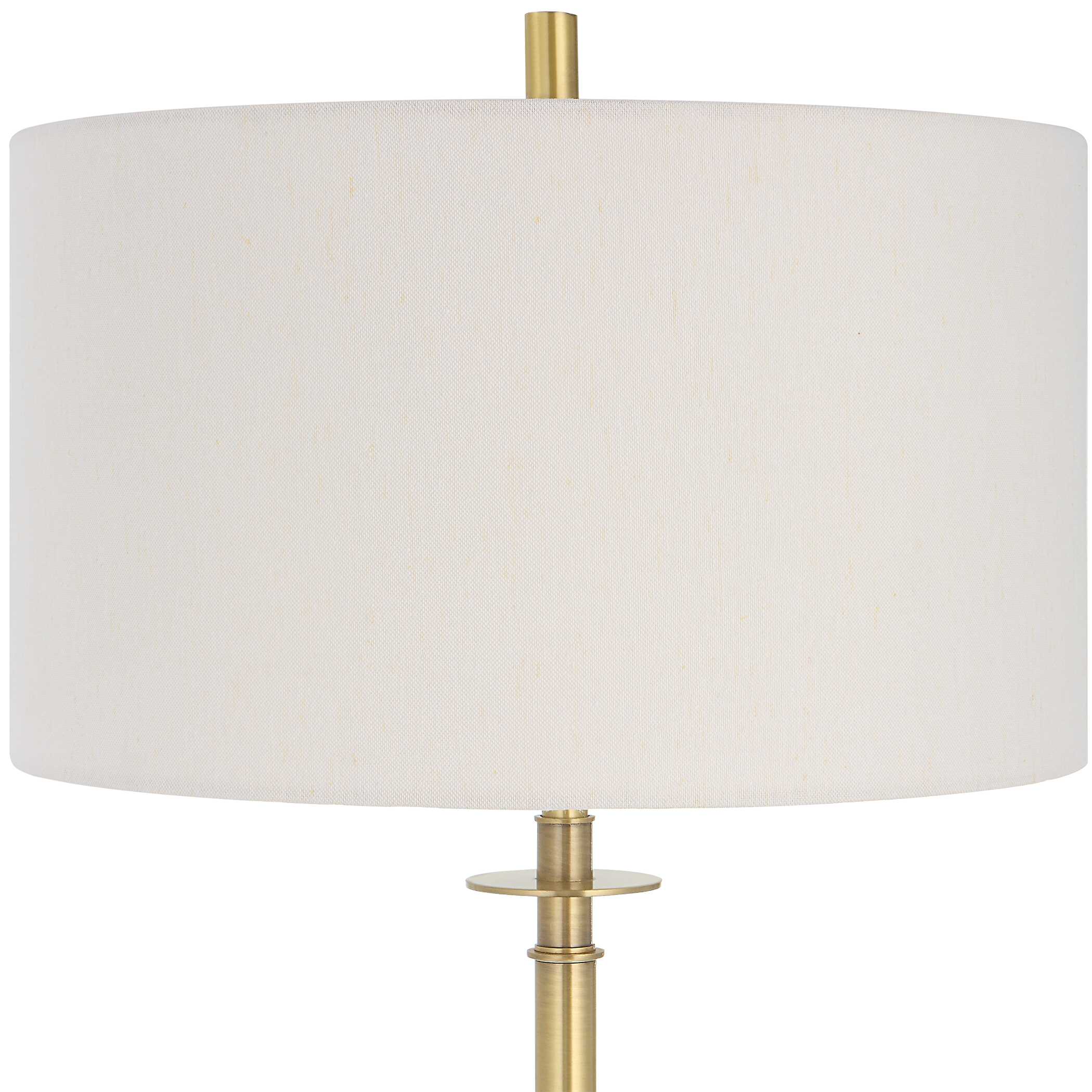 Guard Brass Floor Lamp, by Uttermost, 17" width x 65" height x 17" depth View 6