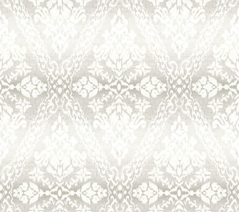 Tudor Diamond Damask Grey Wallpaper