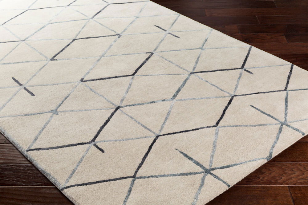 Naya Handmade Rug, by Surya, 3' length x 2' width