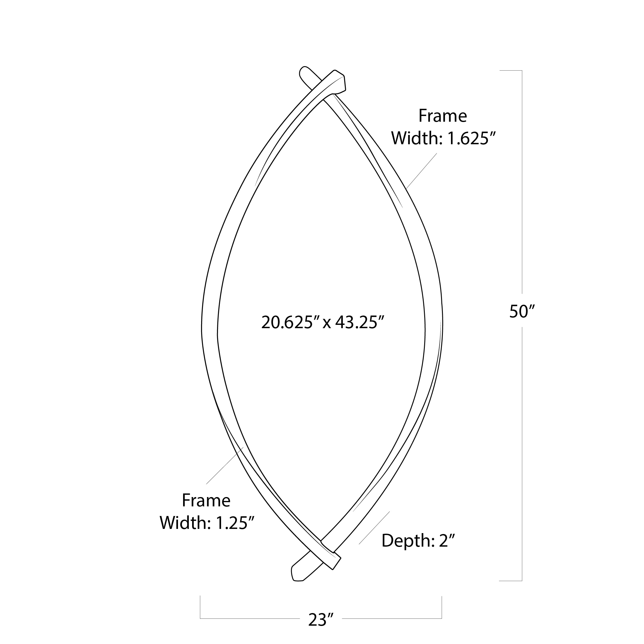 Arbre Mirror (Antique Gold Leaf), by Regina Andrew Detroit, 23" width x 50" height x 2" depth thumbnail 6