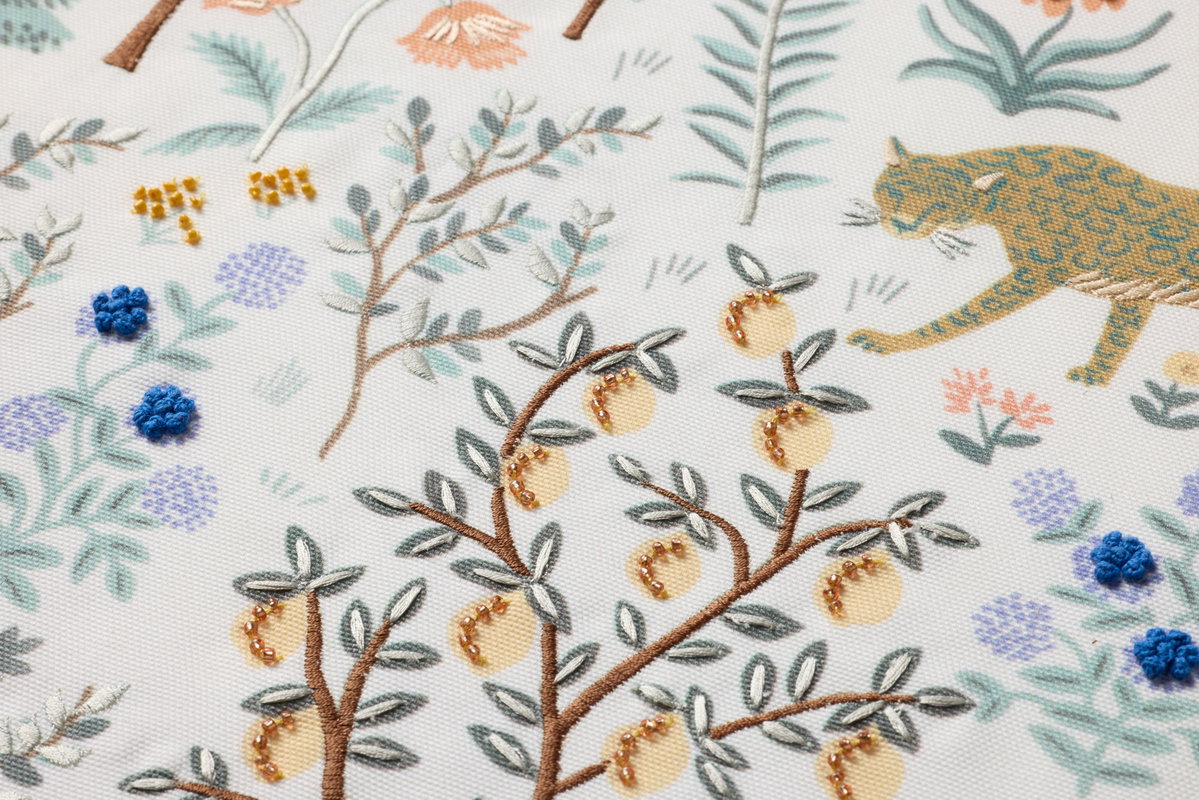 Rifle Paper Co. x Loloi Ivory Menagerie Wall Art, Wall Hanging, 31" length x 31" width View 3