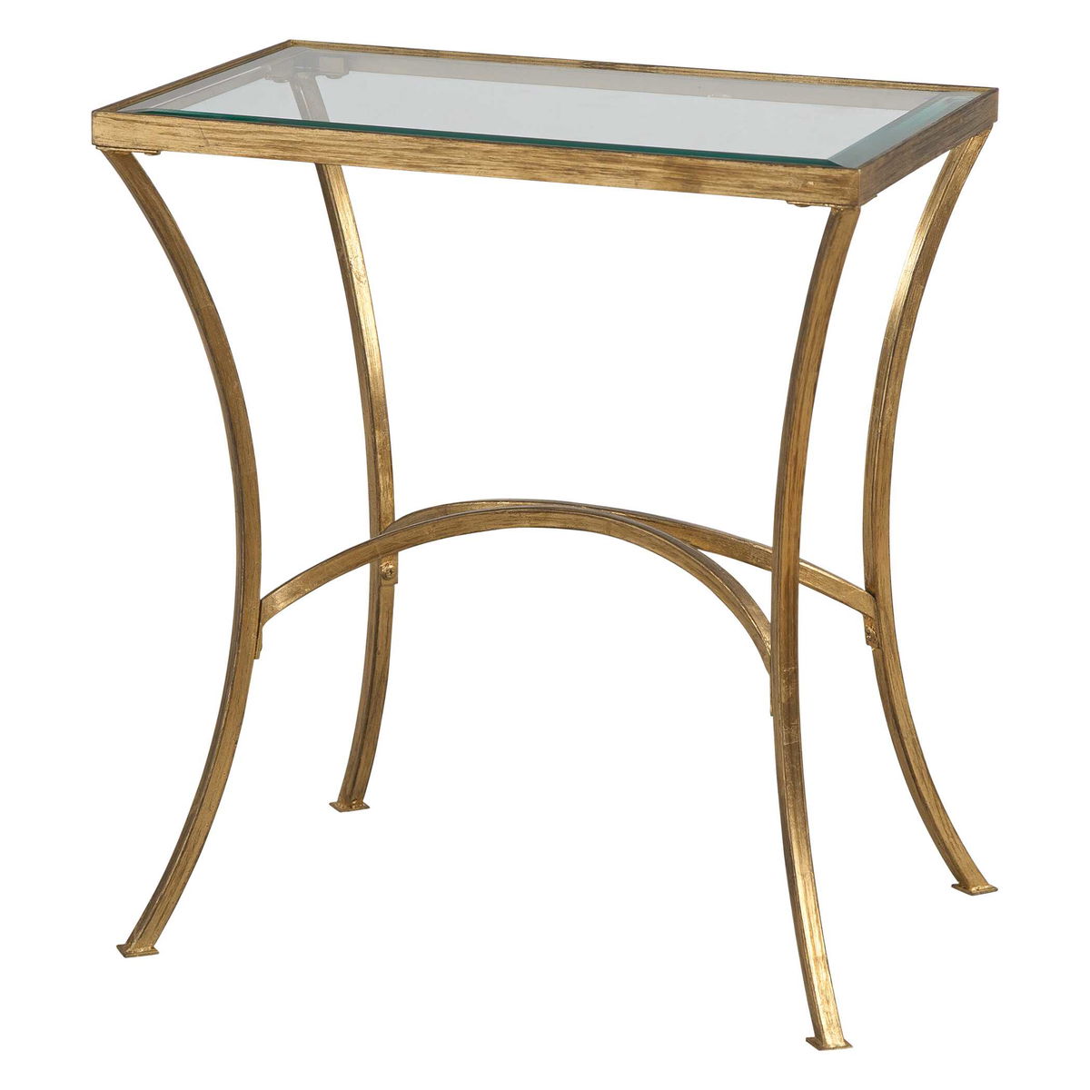 Alayna Gold End Table, Side & End Table by Uttermost, 22" width x 24" height x 14" depth View 4