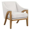 Evolve White Fabric Accent Chair, by Uttermost, 28.5" width x 35" height x 33" depth thumbnail 5