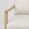 Raeleigh  Cream Fabric with Light Brown Wood Accent Chair thumbnail 8