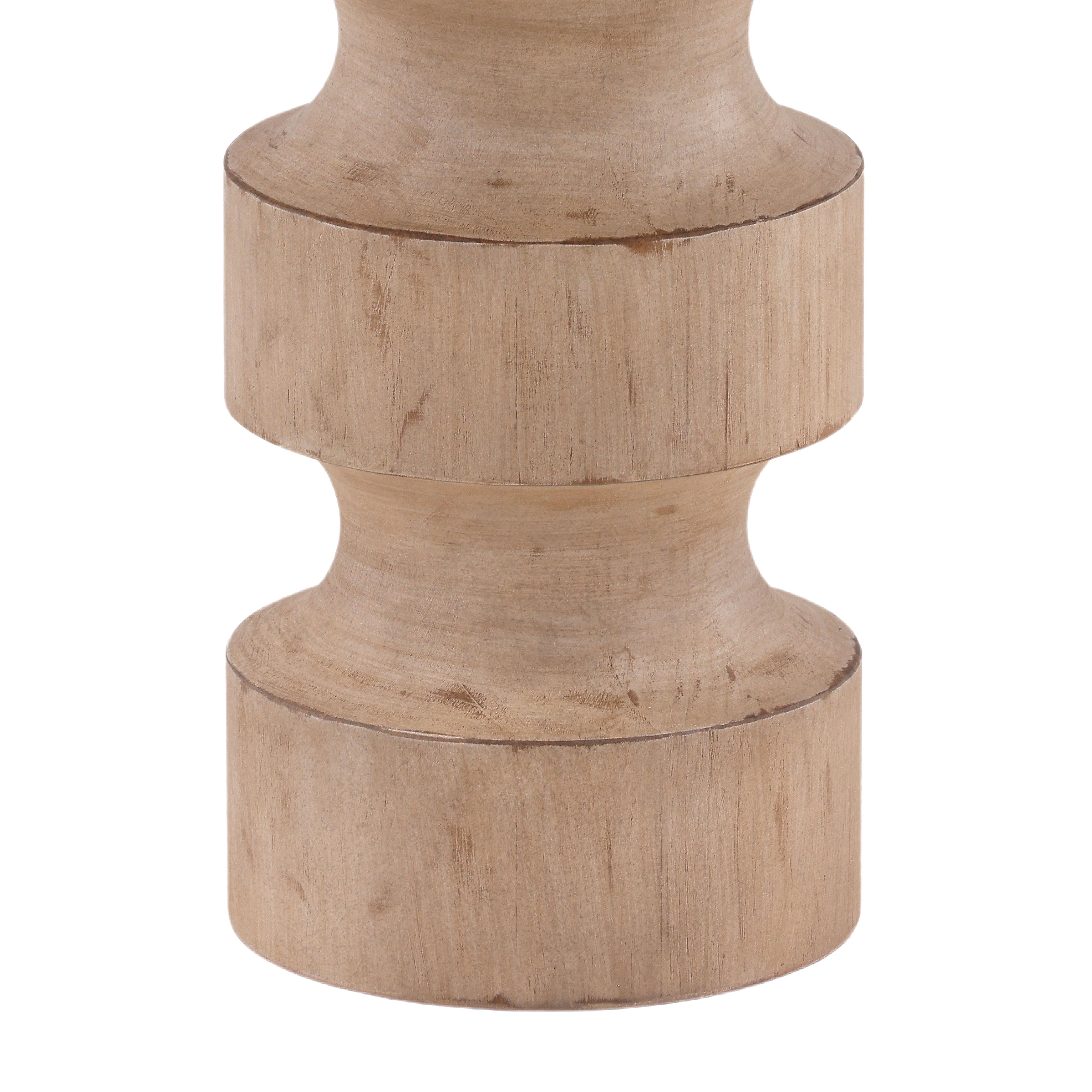 Taryn End Table Light Warm Wash, Side & End Table by Dovetail, 22" width x 25.5" height x 22" diameter x 22" depth View 3