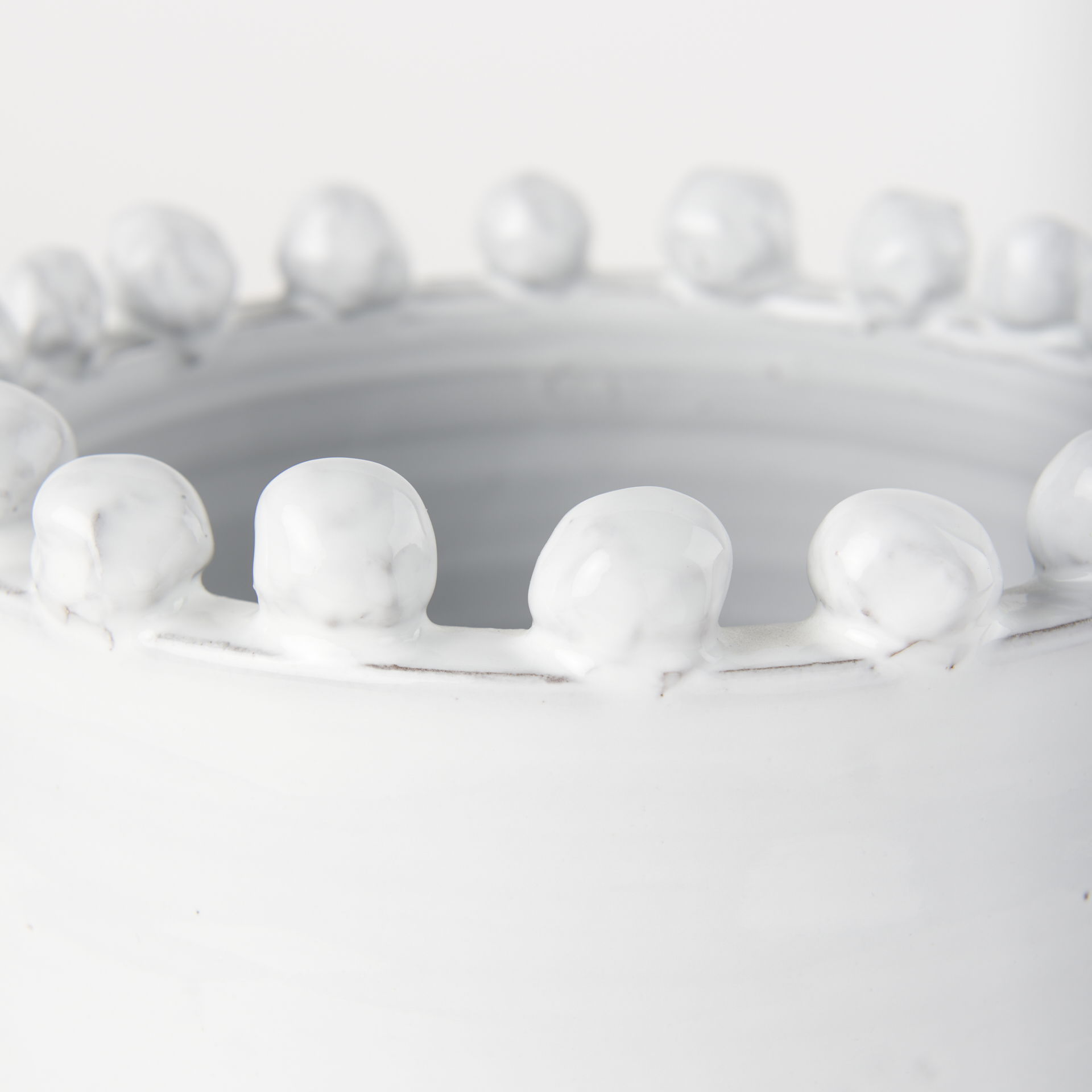 Basin Small Off-White Glazed Vase large image 