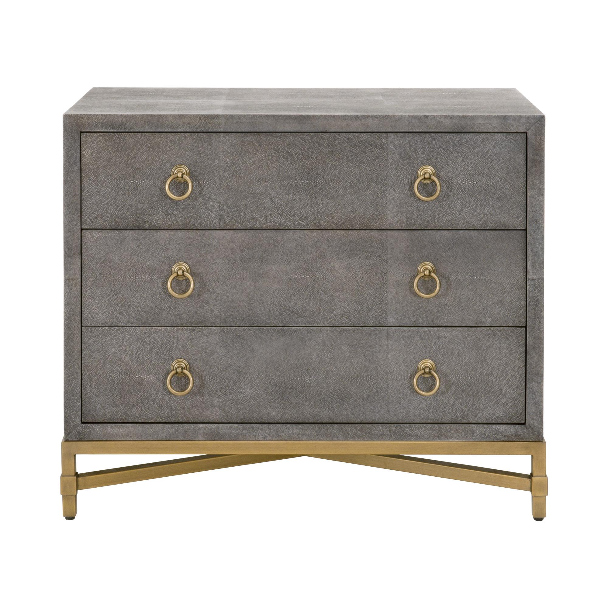 Strand Shagreen 3-Drawer Nightstand large image 
