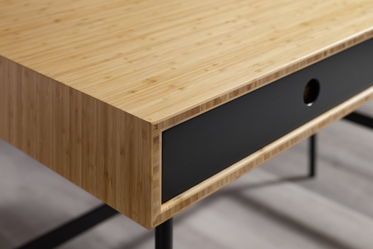 Santa Cruz Desk, Wheat, Writing Desk by Greenington, 48" length x 24" width x 30" height View 4