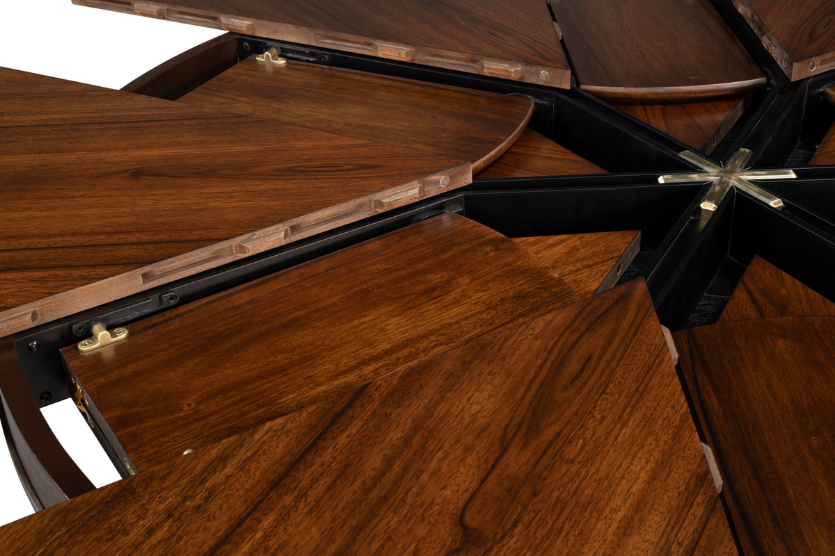 Soho Jupe Dining Table  Medium, by Sarreid, 4'7" length x 4'7" width x 2'6" height View 4