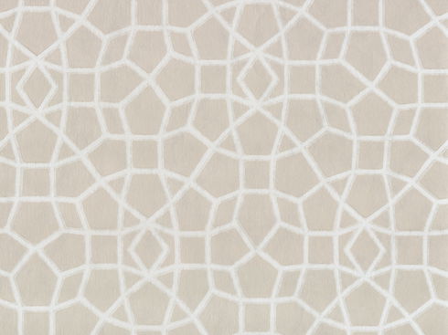 Sculptural Web Beige Wallpaper