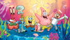 Spongebob Squarepants XL Chair Rail Wall Mural, Wallpaper by York Wall, 1'6" length x 1'6" width x 0.02" depth thumbnail