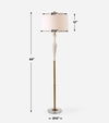 Colette White Stone Floor Lamp, by Uttermost, 19" width x 69" height x 19" depth thumbnail 3