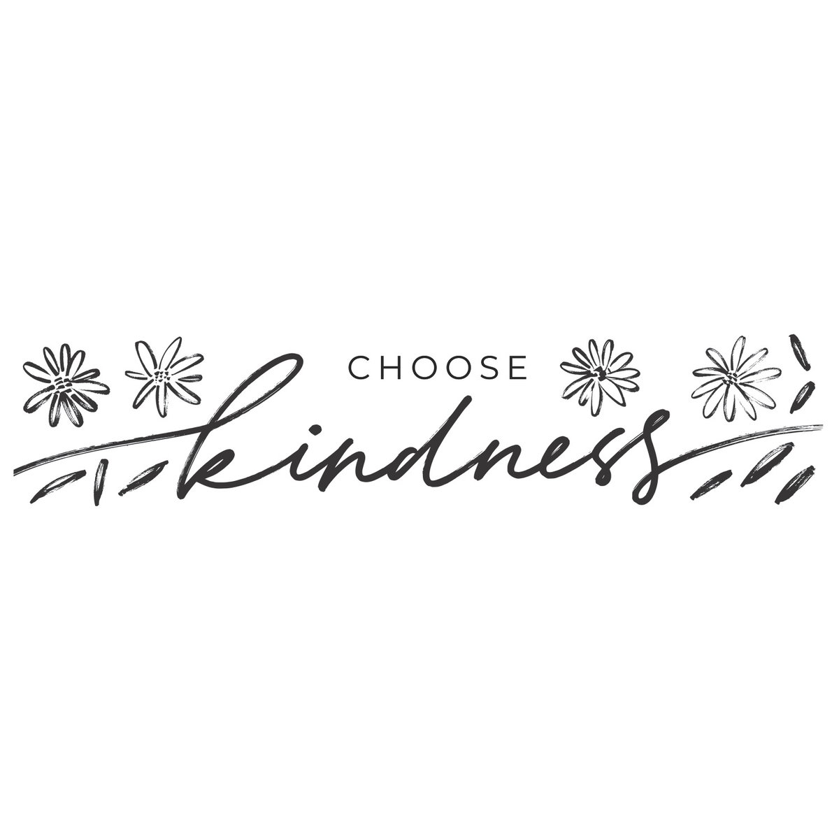 Choose Kindness Wall Decals, by York Wall, 3' length x 8.62" width x 0.97" depth