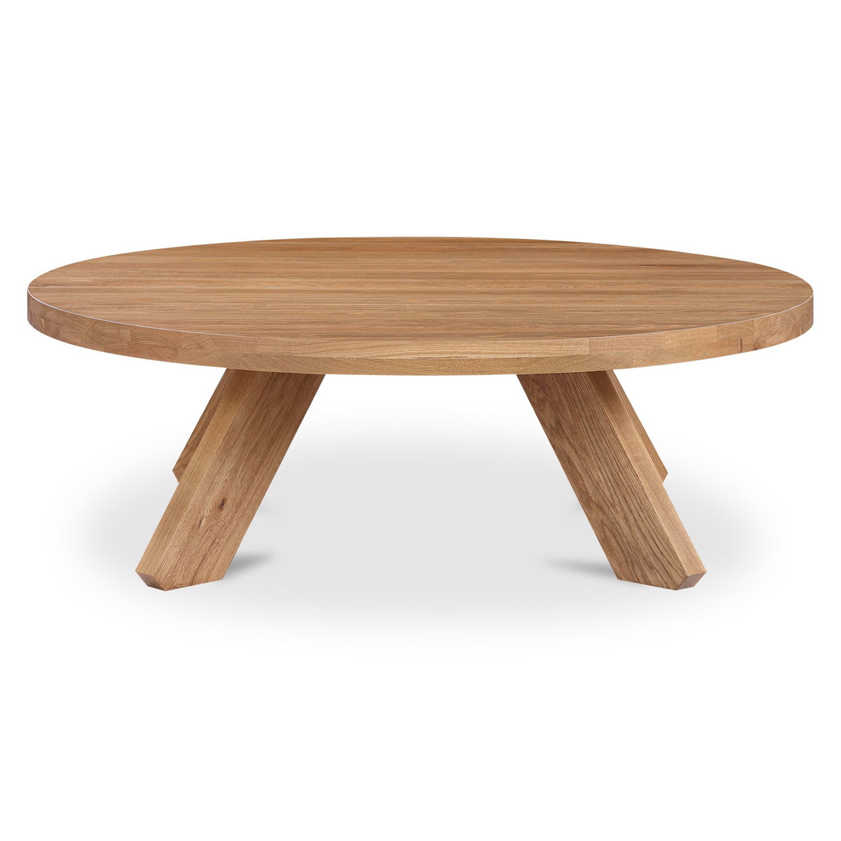 Alden Coffee Table Natural Oak, by Moe's Home, 50" width x 16.5" height x 50" depth View 1
