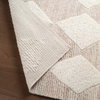 Jaipur Living Medak KEO14 Handknotted Striped White and Tan Area Rug, 6' width x 9' height x 0.33" depth thumbnail 6