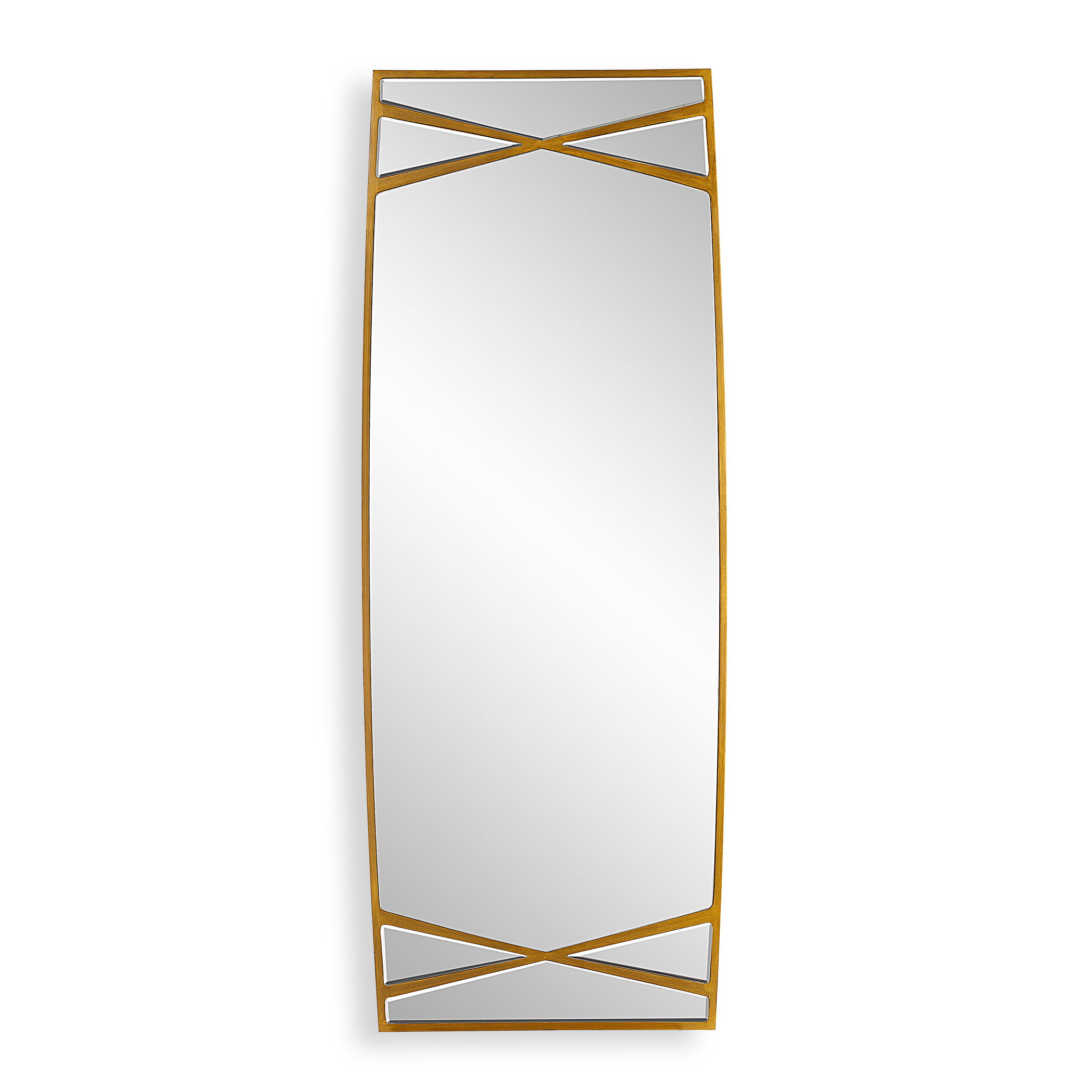 Gentry Oversized Gold Mirror large image 