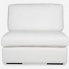 Refuge Armless Arctic White Sofa, Furniture by Uttermost, 40" width x 30" height x 37.5" depth thumbnail 1