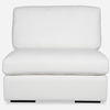 Refuge Armless Arctic White Sofa thumbnail 0