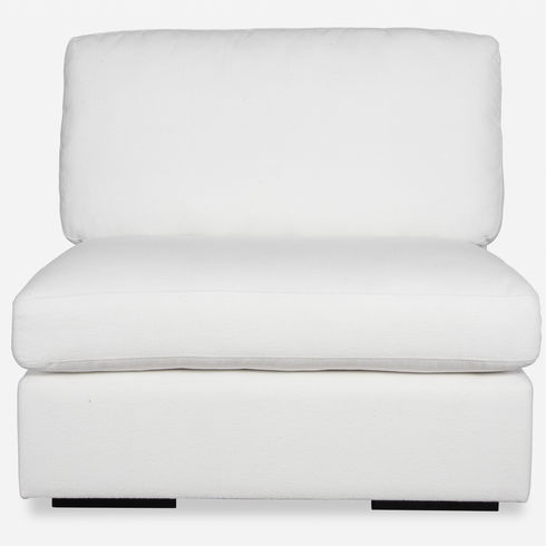Refuge Armless Arctic White Sofa
