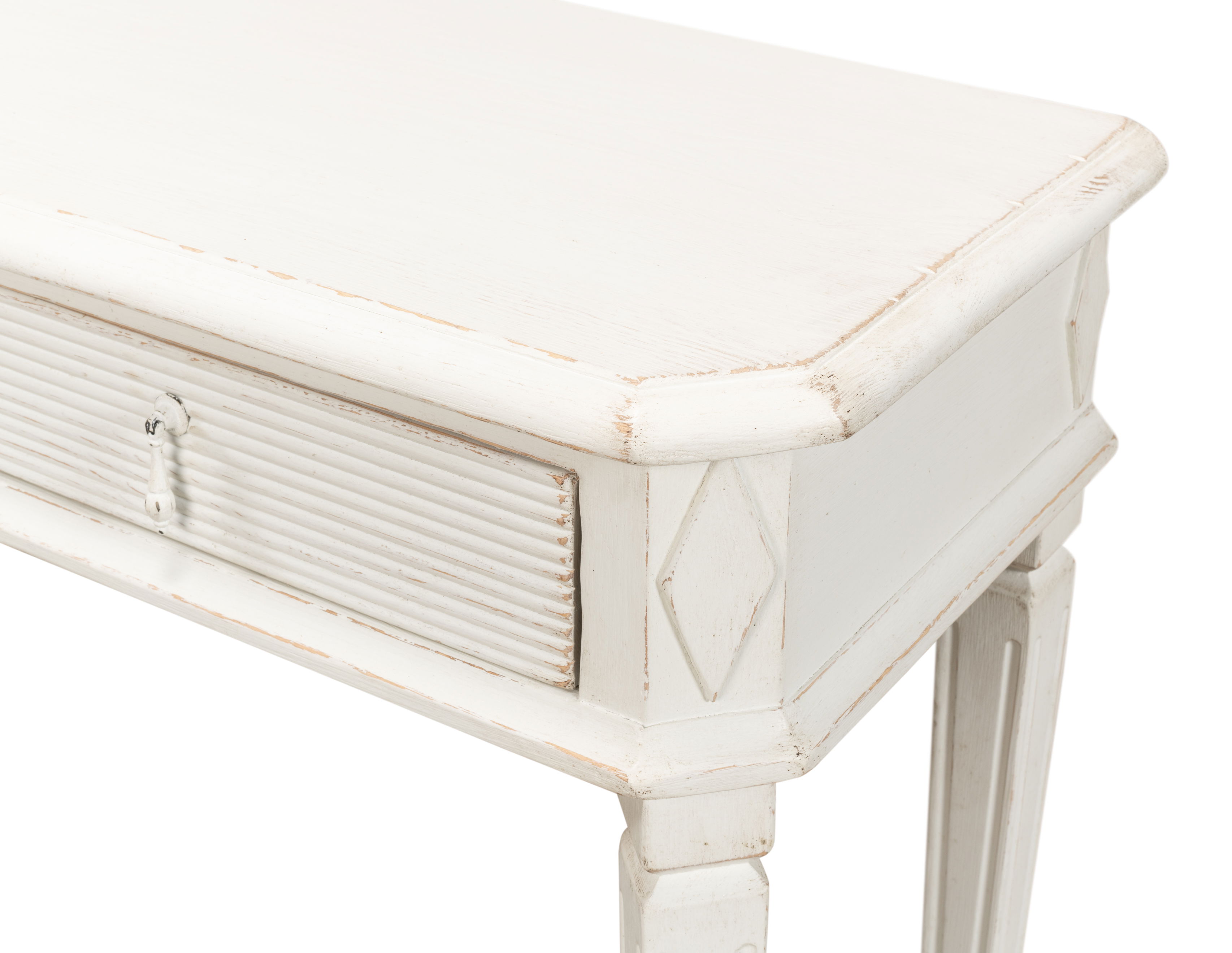 Cora Lamp Table, Antique White large image 