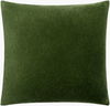 Cotton Velvet Accent Pillow, Decorative Pillow by Surya, 18" length x 18" width thumbnail