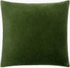Cotton Velvet Lumbar Pillow Down, Decorative Pillow by Surya, 13" length x 20" width thumbnail