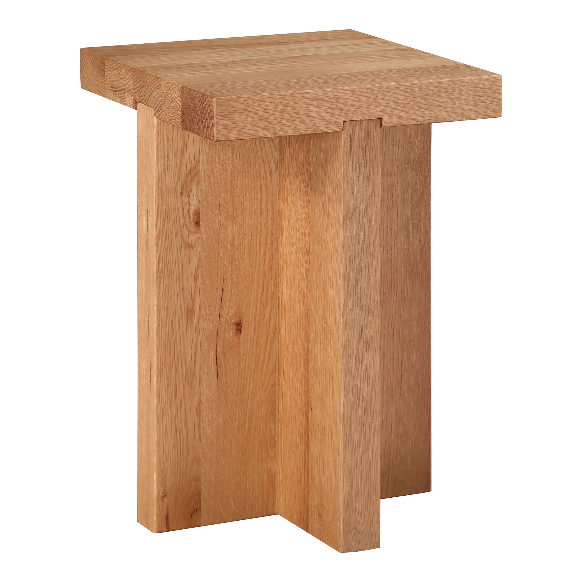 Folke Side Table Natural, Side & End Table by Moe's Home, 13" width x 19" height x 13" depth View 1