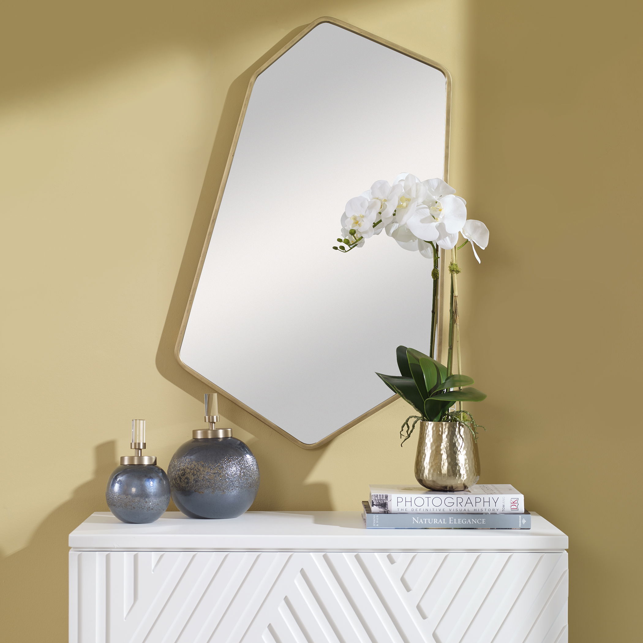 Linneah Large Gold Mirror large image 