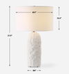 Vieste White Table Lamp, by Uttermost, 17" width x 27.5" height x 17" depth thumbnail 3