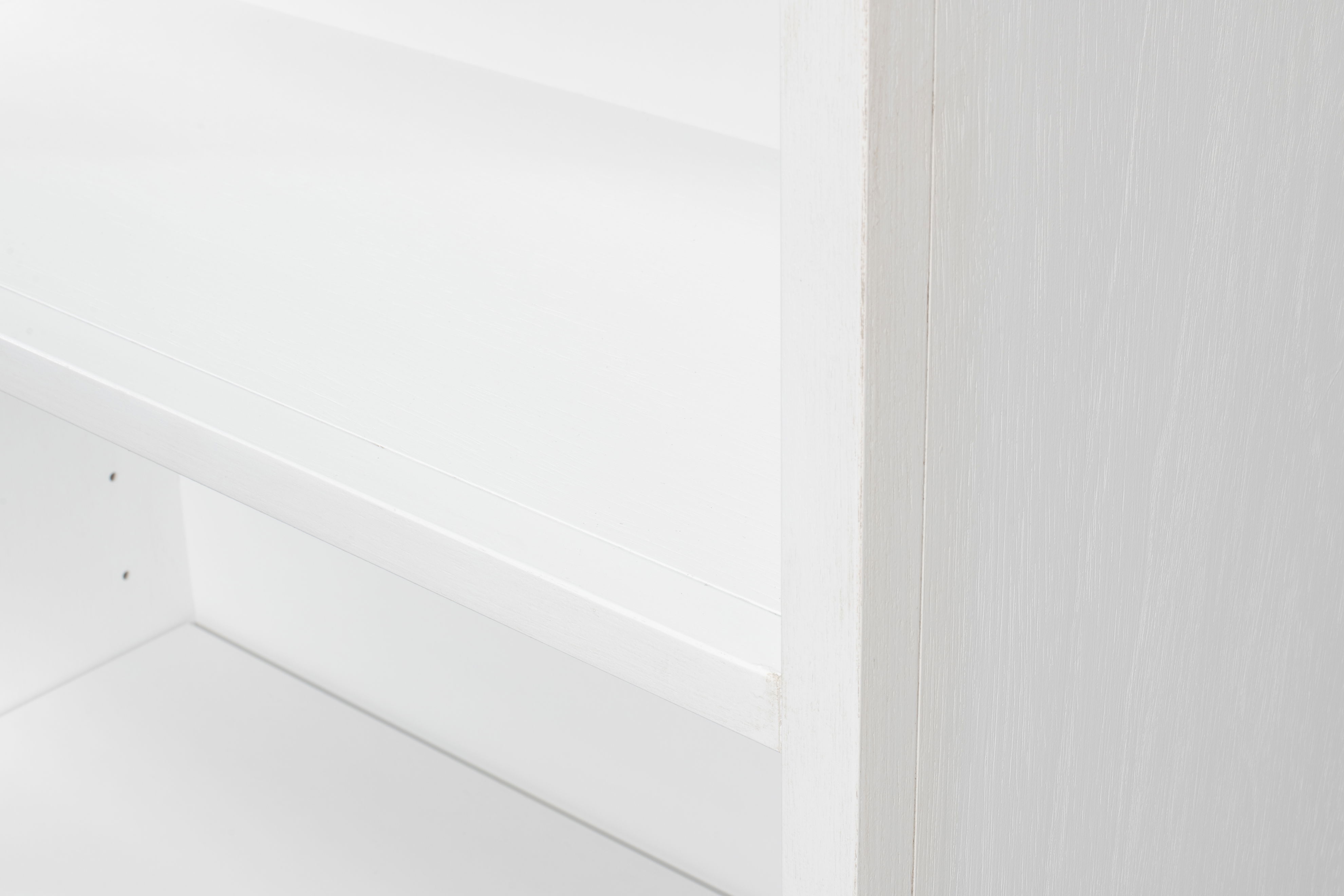 Open Shelf Bookcase, Cortina White, Shelving & Bookcase by Sarreid, 35" length x 16" width x 78" height View 8