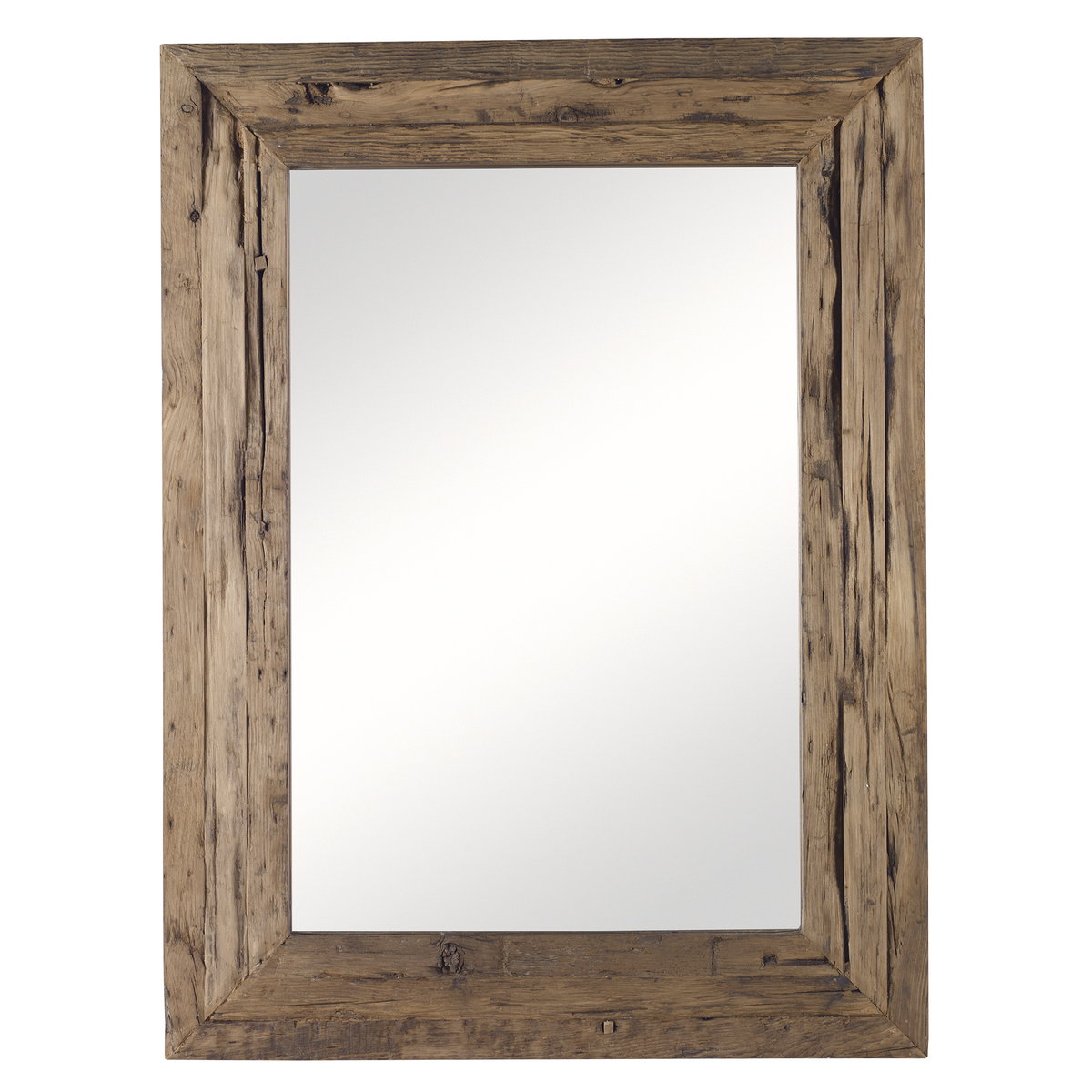 Rennick Rustic Wood Mirror, by Uttermost, 3' width x 4' height x 1.5" depth View 1