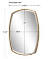 Varenna Aged Gold Vanity Mirror thumbnail 2