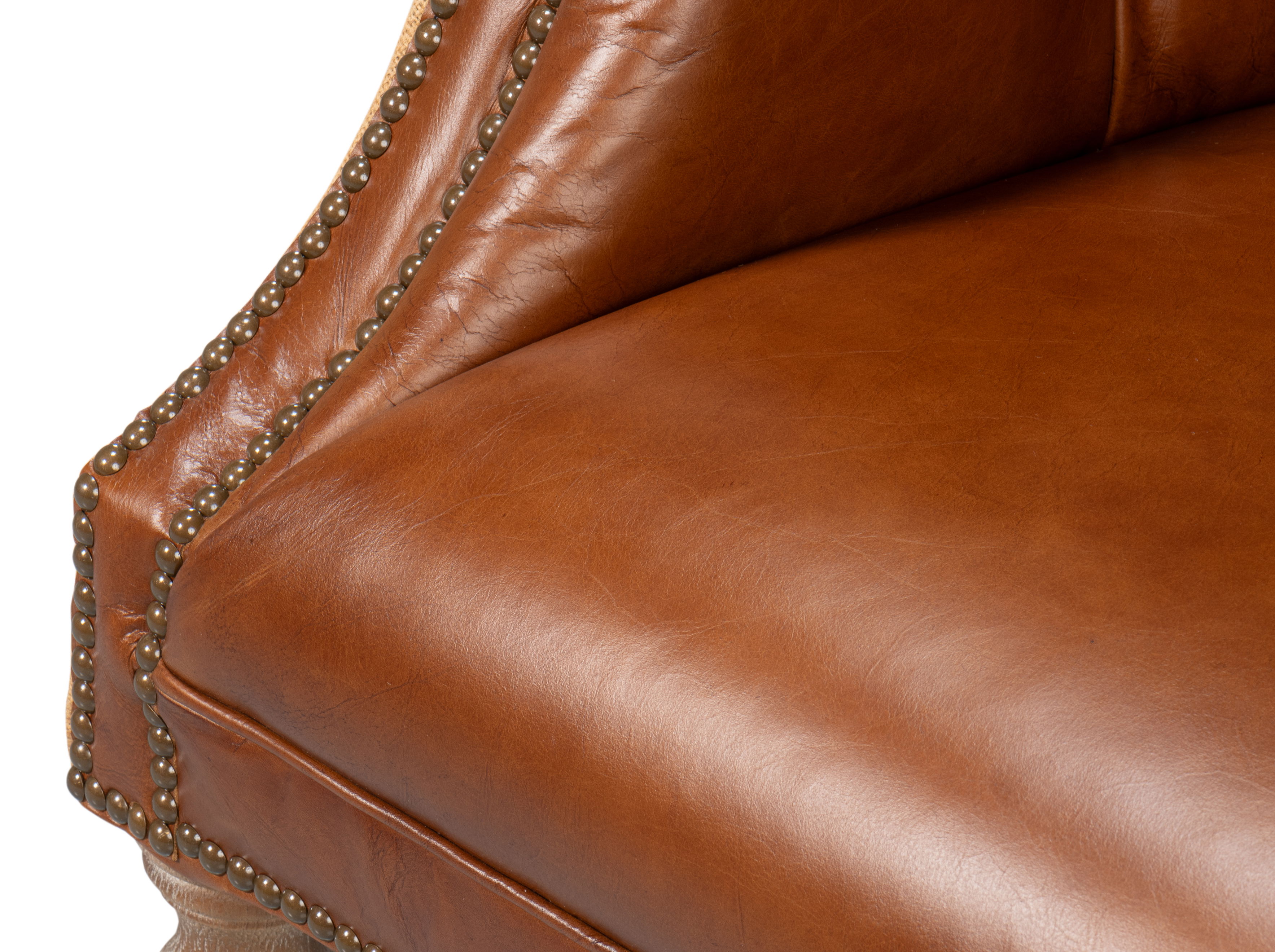 Welsh Leather & Jute Chair large image 