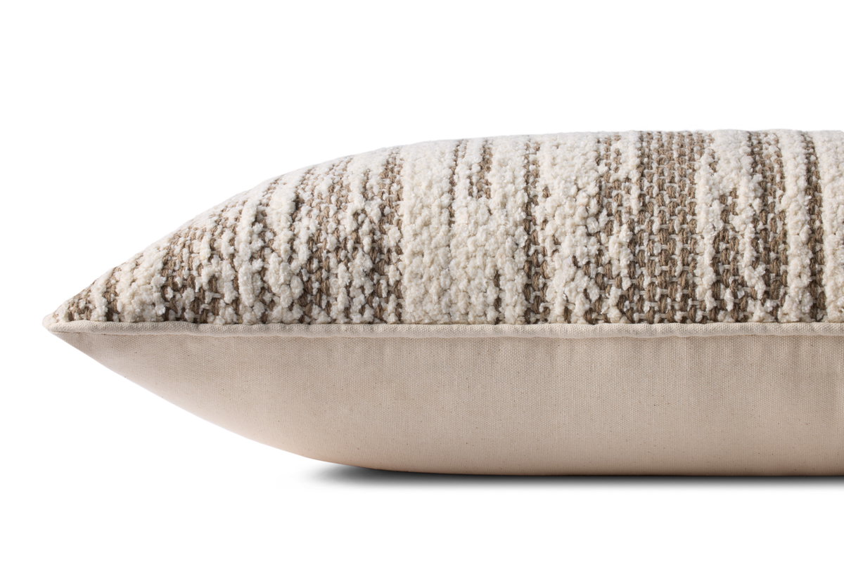 Loloi Dark taupe Pillow, Decorative Pillow, 13" length x 35" width View 2