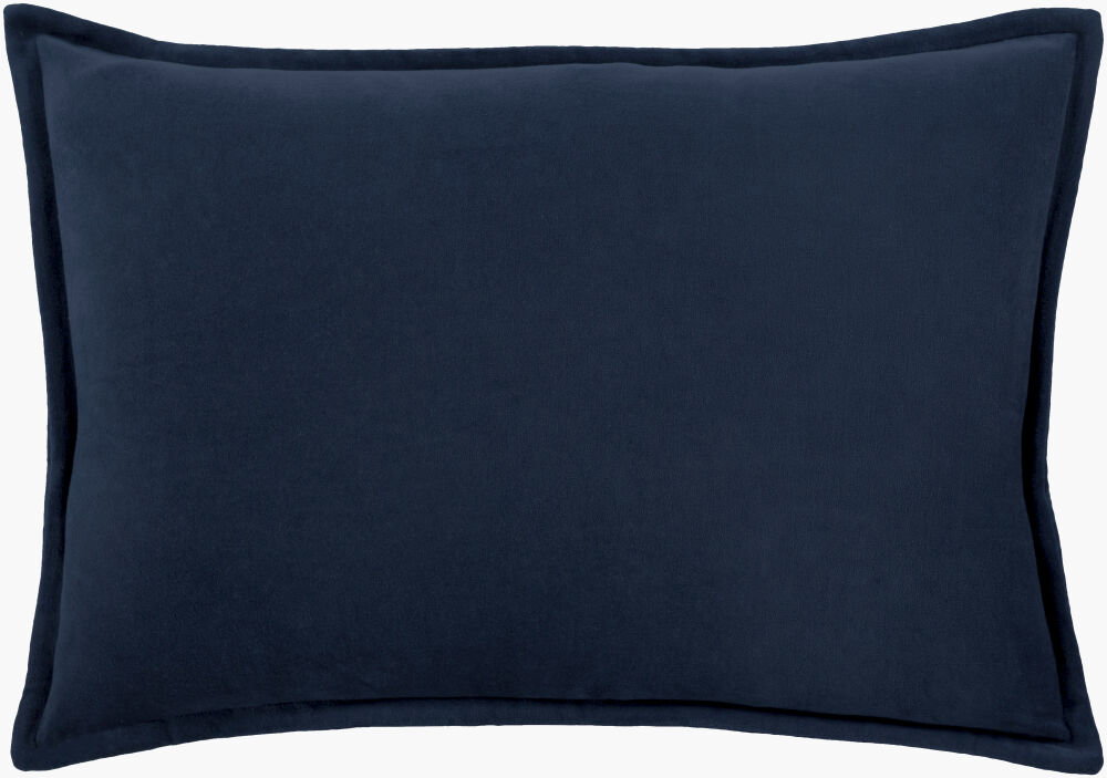 Cotton Velvet Lumbar Pillow, Decorative Pillow by Surya, 13" length x 19" width