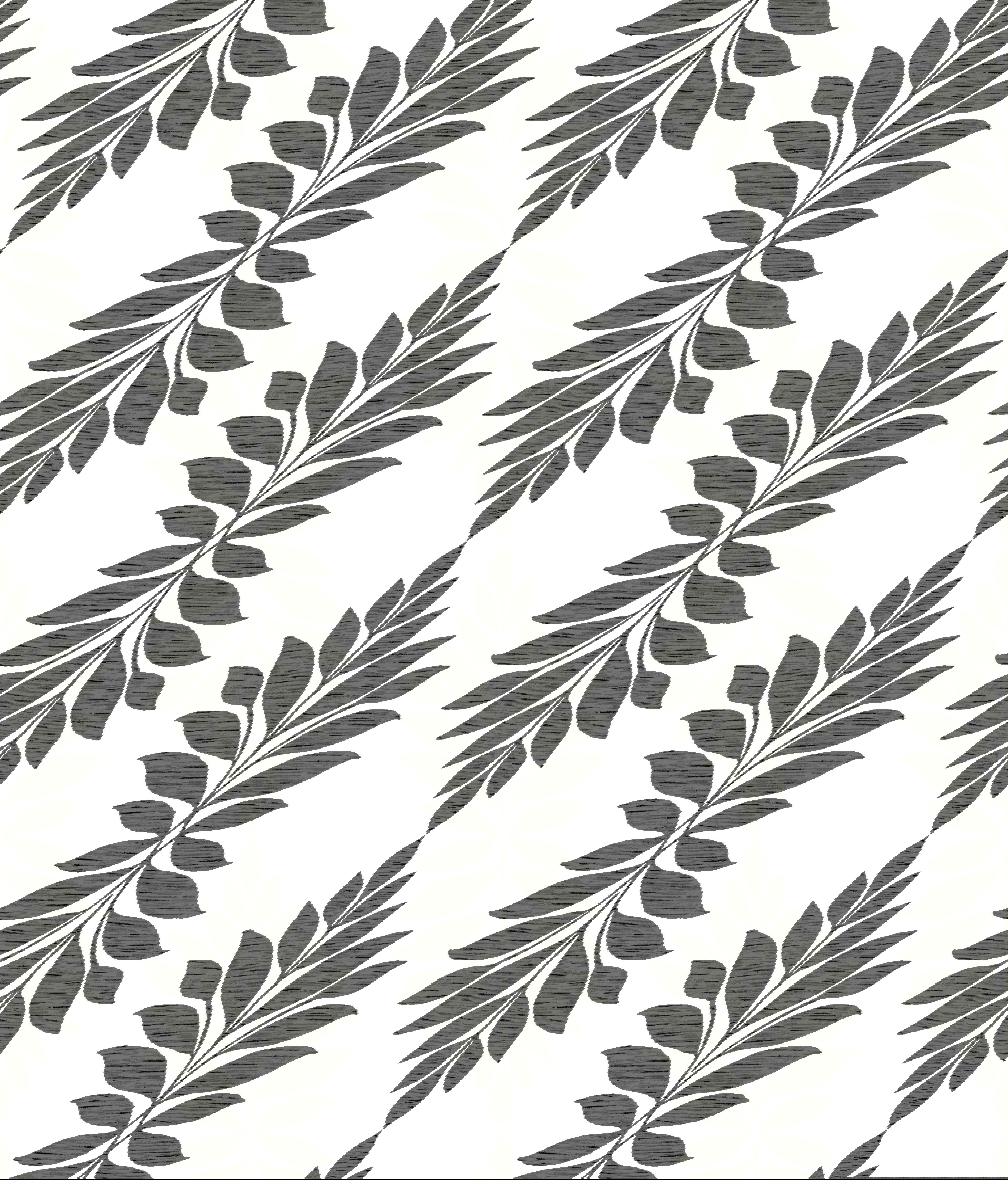 Broadsands Botanica Black Peel & Stick Wallpaper large image 