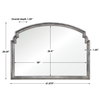 Via Della Silver Mirror, by Uttermost, 3'5.87" width x 2'5.25" height x 1.25" depth thumbnail 3