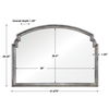 Via Della Silver Mirror, by Uttermost, 41.87" width x 29.25" height x 1.25" depth thumbnail 3